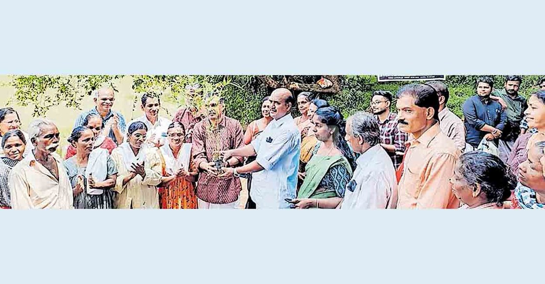  കിടങ്ങൂർ പഞ്ചായത്തിൽ മീനച്ചിലാറിന്റെ തീരങ്ങളിൽ മുളത്തൈകൾ നട്ടു പിടിപ്പിക്കുന്ന പദ്ധതിയുടെ ഉദ്ഘാടനം ബ്ലോക്ക് പഞ്ചായത്ത് വൈസ് പ്രസിഡന്റ് അശോക് കുമാർ പൂതമന നിർവഹിക്കുന്നു  