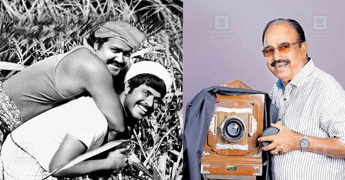 kottayam-chitra-krishnankutty 1) മമ്മൂട്ടിയും മോഹൻലാലും ‘കരിമ്പിൻപൂവിനക്കരെ’ എന്ന ചിത്രത്തിന്റെ ലൊക്കേഷനിൽ ചിത്രാ
കൃഷ്ണൻകുട്ടിക്കായി ഫോട്ടോയ്ക്കു പോസ് ചെയ്തപ്പോൾ.
2) പഴയകാലത്തുപയോഗിച്ചിരുന്ന ബോക്സ്
ക്യാമറയുമായി ചിത്രാ കൃഷ്ണൻകുട്ടി.