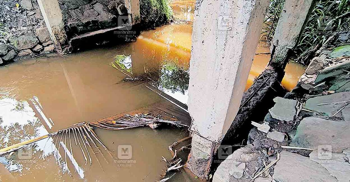 തലയാഴം-ടിവിപുരം റോഡിൽ കാലപ്പഴക്കത്താൽ കൊതവറ പാലത്തിന്റെ 4 തൂണുകളുടെയും
കോൺക്രീറ്റ് അടർന്നു കമ്പികൾ ദ്രവിച്ച നിലയിൽ.