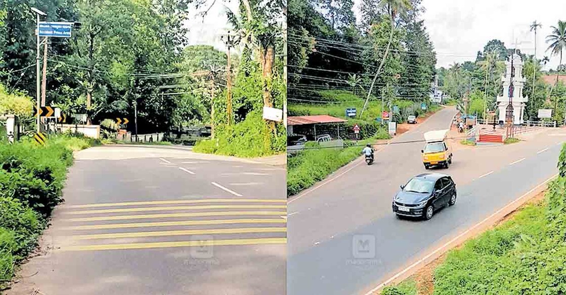 വാഴൂർ – ചങ്ങനാശേരി റോഡിൽ അപകട മേഖലയായ 2–ാം മൈൽ ചേർക്കോട്ടു പടിയും മാന്തുരുത്തി 
കുരിശുപള്ളി ജംക്‌ഷനും.