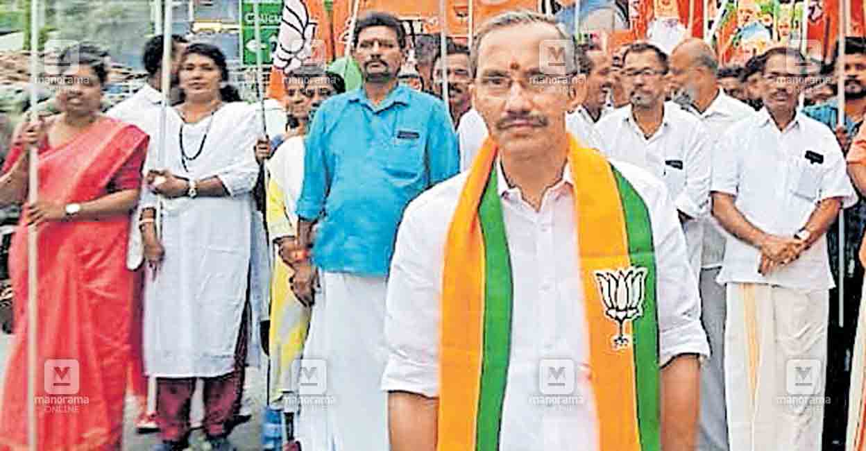 Mt Ramesh റോഡ് ഷോയുമായി എം.ടി.രമേശ് | Kozhikode Lok Sabha constituency | MT ...
