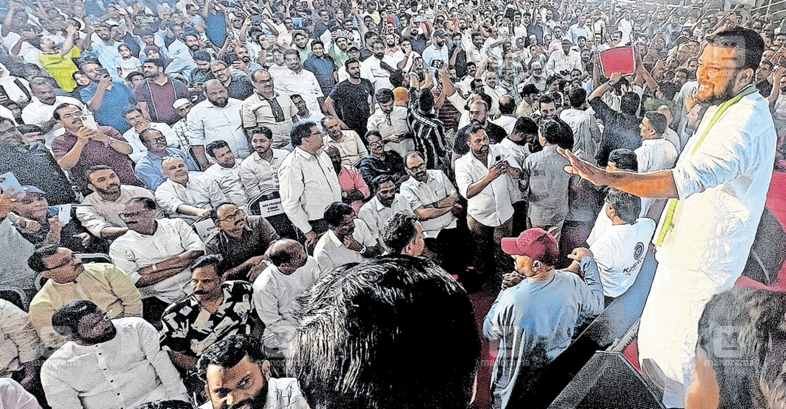 വടകരയിലെ യുഡിഎഫ് സ്ഥാനാർഥി ഷാഫി പറമ്പിൽ തിരഞ്ഞെടുപ്പു പ്രചാരണത്തിനായി ഷാർജയിൽ എത്തിയപ്പോൾ.