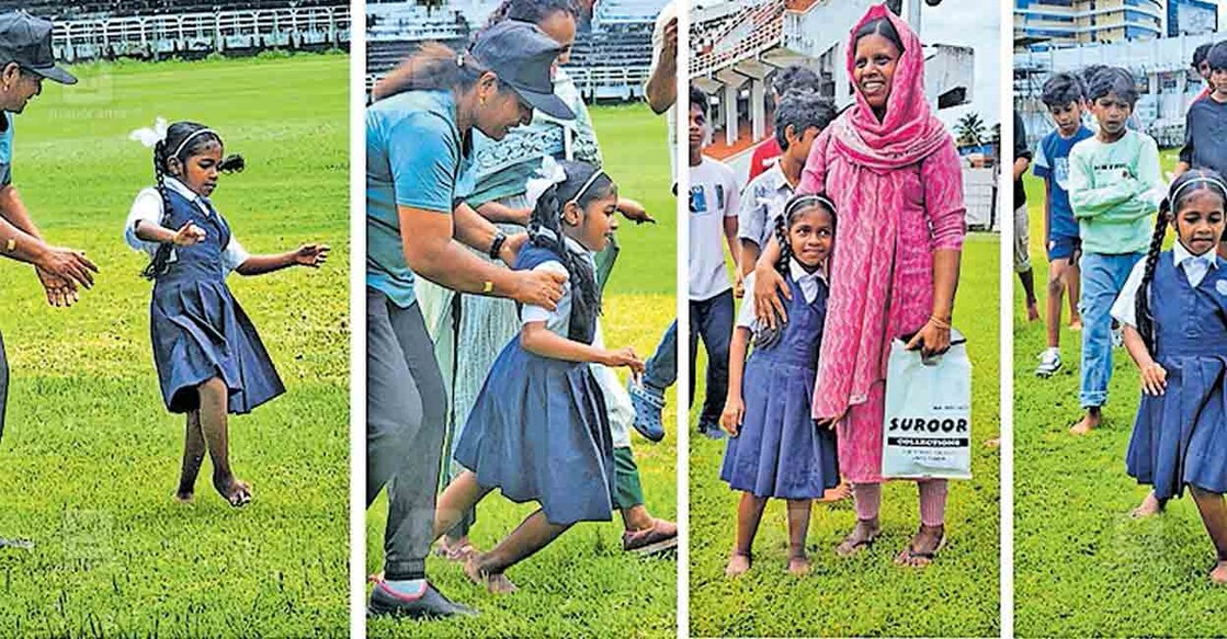 1) മറ്റൊരാളുടെ സഹായമില്ലാതെ നടക്കാൻ‍ കഴിയാത്ത  ഇഷ മെഹറിൻ എന്ന അഞ്ചാംക്ലാസുകാരി ഇന്നലെ കായിക ടീം തിരഞ്ഞെടുപ്പ് വേദിയായ കോർപറേഷൻ സ്റ്റേഡിയത്തിലെ മൈതാനത്ത് ജീവിതത്തിലാദ്യമായി  ഓടാൻ തുടങ്ങുന്നു. 2) പാതിവഴിയിൽ വീഴുമെന്നായപ്പോൾ  അധ്യാപിക സഹായത്തിനെത്തുന്നു.3) മത്സരം പൂർത്തിയാക്കിയതിന്റെ സന്തോഷത്തിൽ ഇഷ മെഹറിനും 
മാതാാവ് മുബീനയും. 4) മറ്റു കുട്ടികളുടെ പ്രോത്സാഹനങ്ങൾക്കിടയിലൂടെ ഇഷ മെഹറിൻ 
മൈതാനത്തുനിന്ന് തിരികെ ഒറ്റയ്ക്ക് നടന്നുകയറുന്നു. സെറിബ്രൽ പാൾസി സ്പോർട്സ് 
ഫെഡറേഷൻ ഓഫ് ഇന്ത്യ,  സെറിബ്രൽ പാൾസി സ്പോർട്സ് അസോസിയേഷൻ ഓഫ് 
കേരള എന്നിവർ വെല്ലുവിളി നേരിടുന്ന കുഞ്ഞുങ്ങൾക്കായി നടത്തുന്ന സംസ്ഥാന സ്പോർട്സ്
 മേളയിലേക്കുള്ള ജില്ലാ ടീമിന്റെ തിരഞ്ഞെടുപ്പിന് എത്തിയതായിരുന്നു ഇഷ മെഹ്റിൻ.
ചിത്രം : അബു ഹാഷിം/മനോരമ  