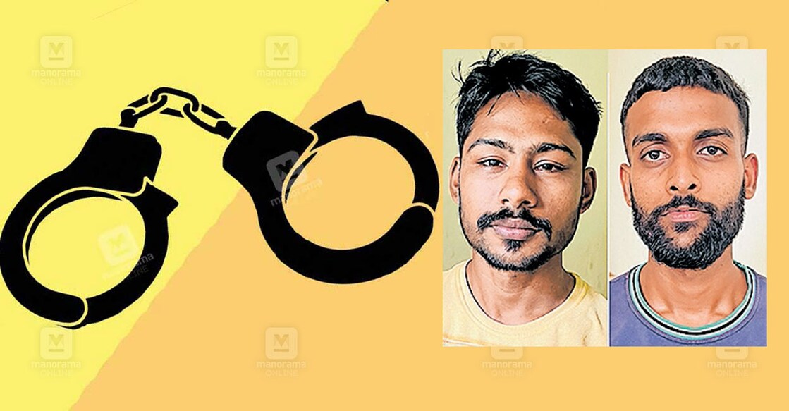 ബൈക്ക് മോഷണക്കേസിൽ അറസ്റ്റിലായ ഹബീബ് റഹ്മാൻ,  ഫഹദ്.