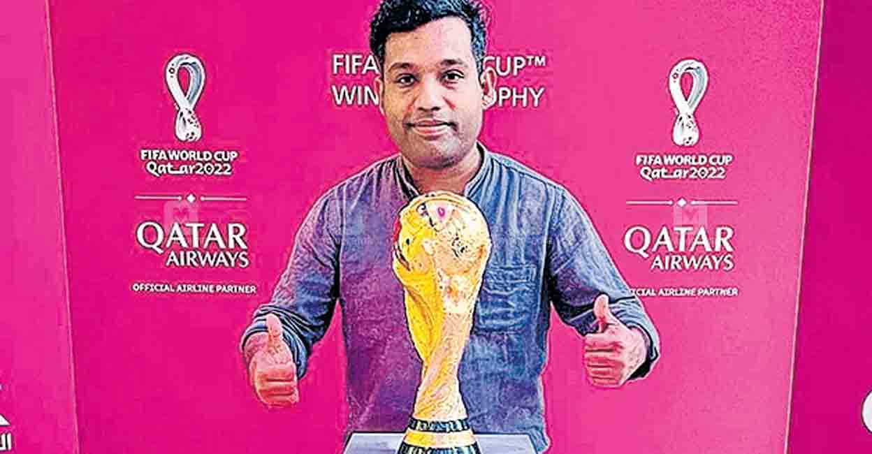 Naufal as Qatar 2022 World Cup Volunteer Leader |  FIFA World Cup 2022 |  Kerala FIFA World Cup News |  FIFA World Cup 2022 Qatar |  Qatar World Cup |  FIFA World Cup 2022 |  Malappuram News |  Around |  Malayalam Manorama District News |  Malappuram News |  Kerala District News |  Chuttuvattom