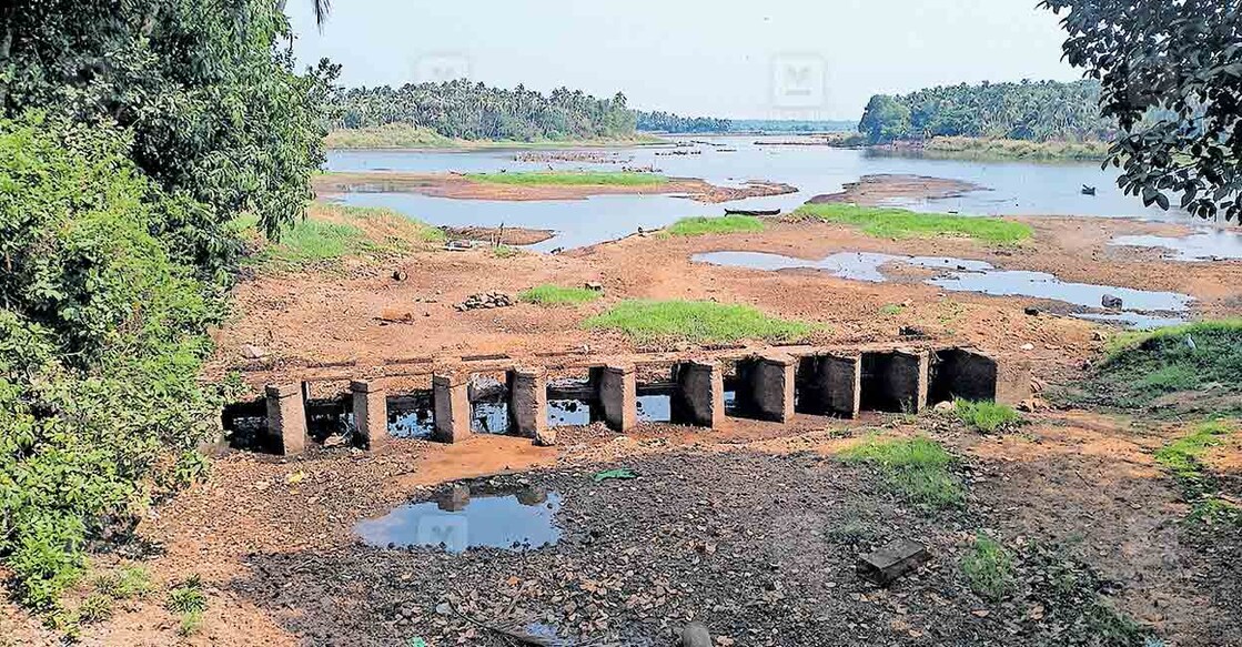 

വറ്റിയത് പ്രതീക്ഷകൾ വറ്റിവരണ്ട പൊന്നാനി കോളിലെ നൂറടിത്തോട്. ബിയ്യം റഗുലേറ്ററിലും വെള്ളമില്ല.
