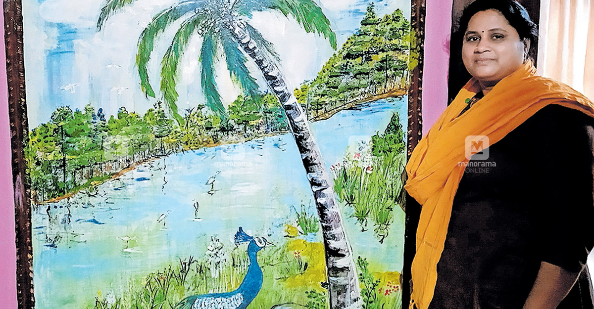 രേഖാ പ്രകാശിന് വീടു തന്നെ കലാശാല