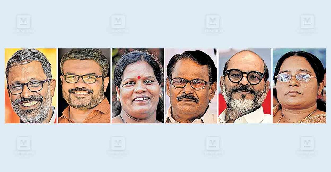 ഇ.എൻ.സുരേഷ് ബാബു, മന്ത്രി എം.ബി.രാജേഷ്, കെ.ശാന്തകുമാരി എംഎൽഎ, സി.കെ.രാജേന്ദ്രൻ, എൻ.എൻ.കൃഷ്ണദാസ്, കെ.എസ്.സലീഖ.  
