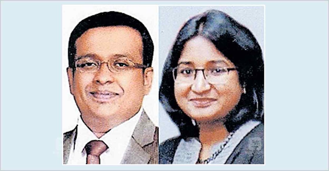യുഎഇ ഗോൾഡൻ വീസ ലഭിച്ച ഡോ. അജിത് ചെറിയാൻ ചക്കാലമണ്ണിലും ഭാര്യ ഡോ. ശോശ വിജയ് വർഗീസും.