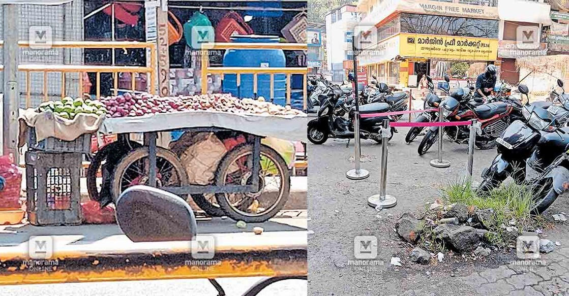 2-road-side-parking-area ഇട്ടിയപ്പാറ സെൻട്രൽ ജംക്ഷനിൽ ഉന്തുവണ്ടി സ്ഥിരമായിട്ടു നടത്തുന്ന വഴിവാണിഭം, 2)ഇട്ടിയപ്പാറ സ്വകാര്യ ബസ് സ്റ്റാൻഡിലെ അനധികൃത വാഹന
പാർക്കിങ്.