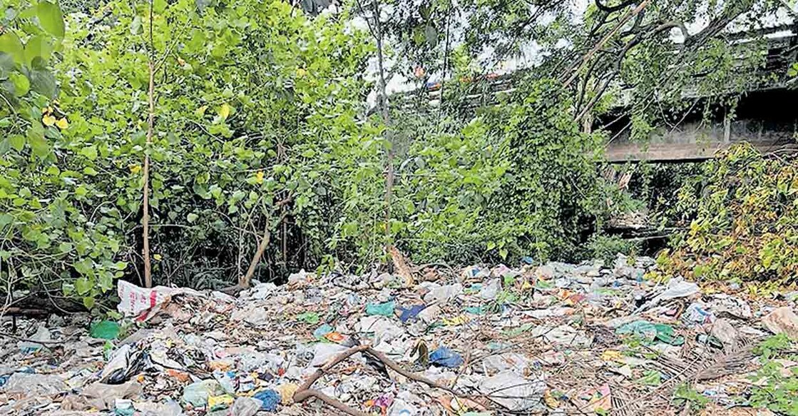 മാലിന്യം കുമിഞ്ഞു കൂടി ചകിരിയാറിന്റെ നീരൊഴുക്ക് നിലച്ച നിലയിൽ (ഫയൽ ചിത്രം) 