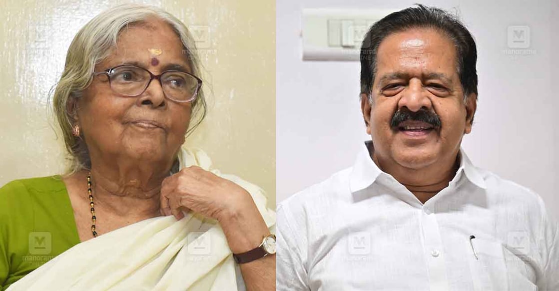 Sugathakumari, Ramesh Chennithala | File Photos / Manorama Sugathakumari, Ramesh Chennithala | File Photos / Manorama