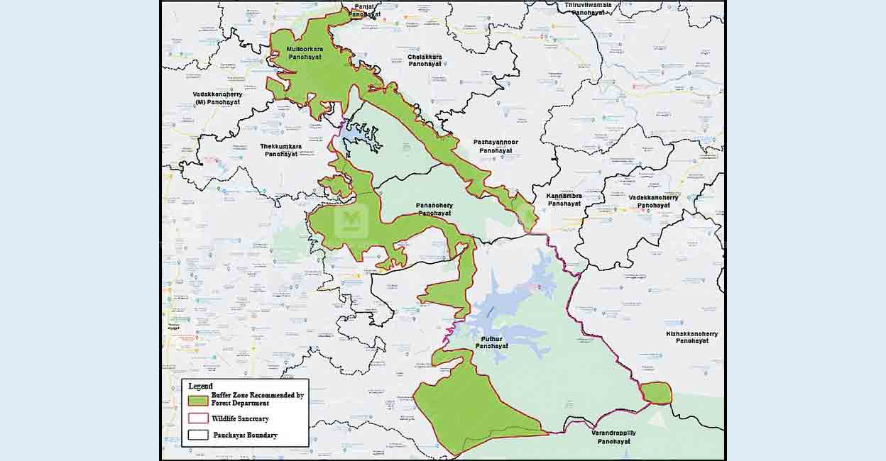 ‘ടെൻഷൻ’സോൺ; വനംവകുപ്പ് പ്രസിദ്ധീകരിച്ച പുതിയ ഭൂപടത്തിലും അടിമുടി