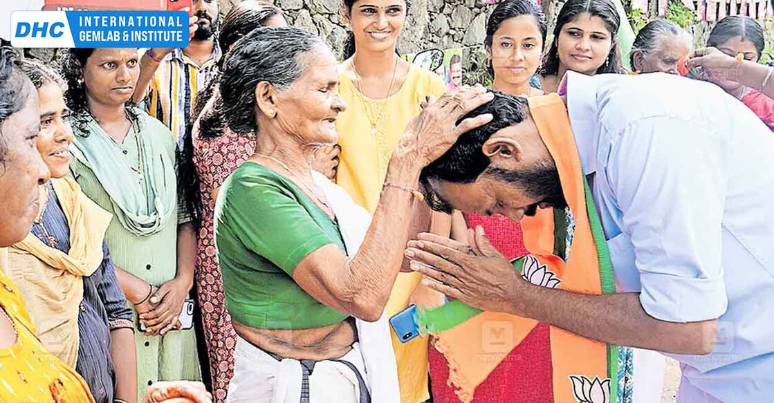 k-balakrishnan-chelakkara-nda-candidate-election-campaign