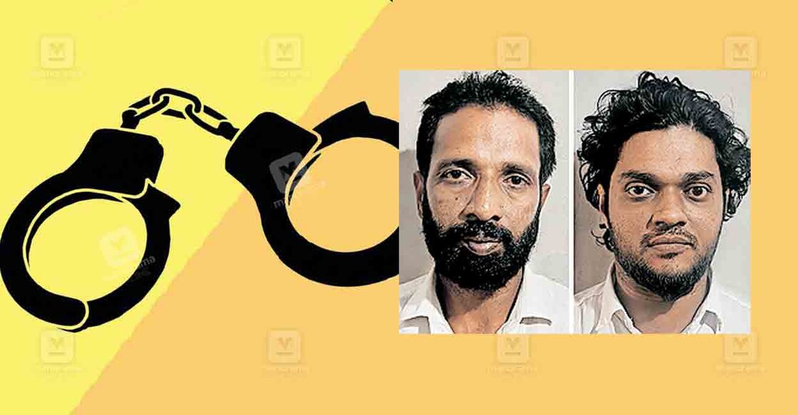 ചാവക്കാട് പൊലീസ് അറസ്റ്റ് ചെയ്ത താജുദ്ദീൻ, ഷക്കീർ. 