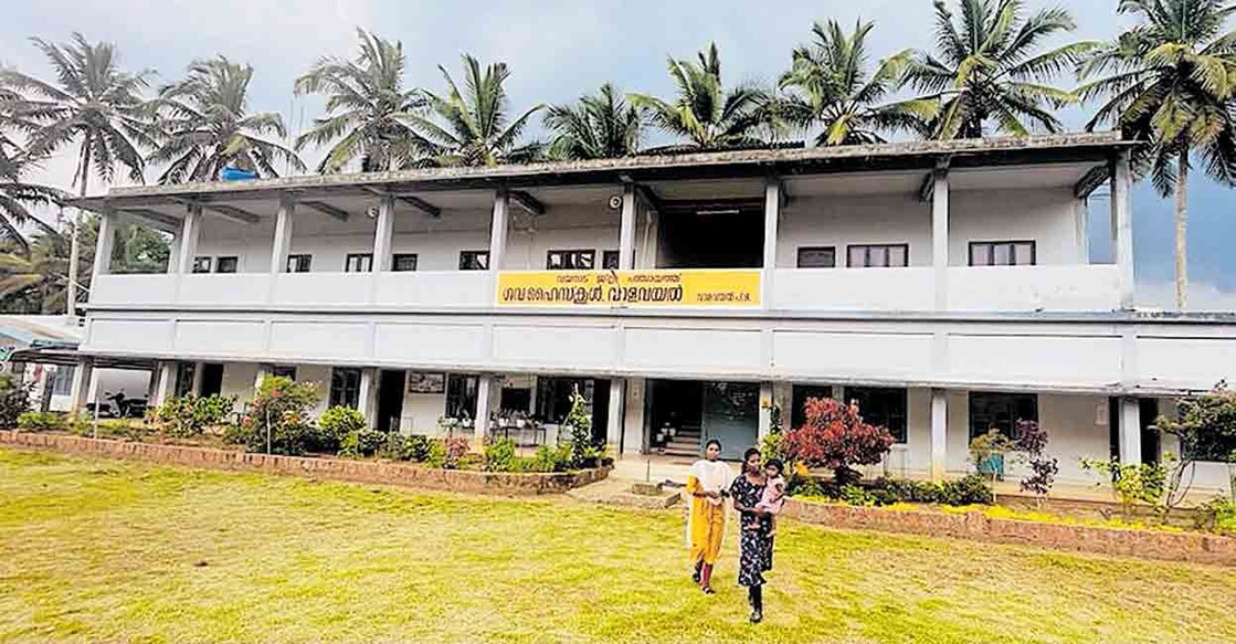 എൽപി ഹൈസ്കൂൾ വിഭാഗം ഉണ്ടെങ്കിലും യുപി വിഭാഗം ഇല്ലാത്ത വാളവയൽ ഗവ. സ്കൂൾ.