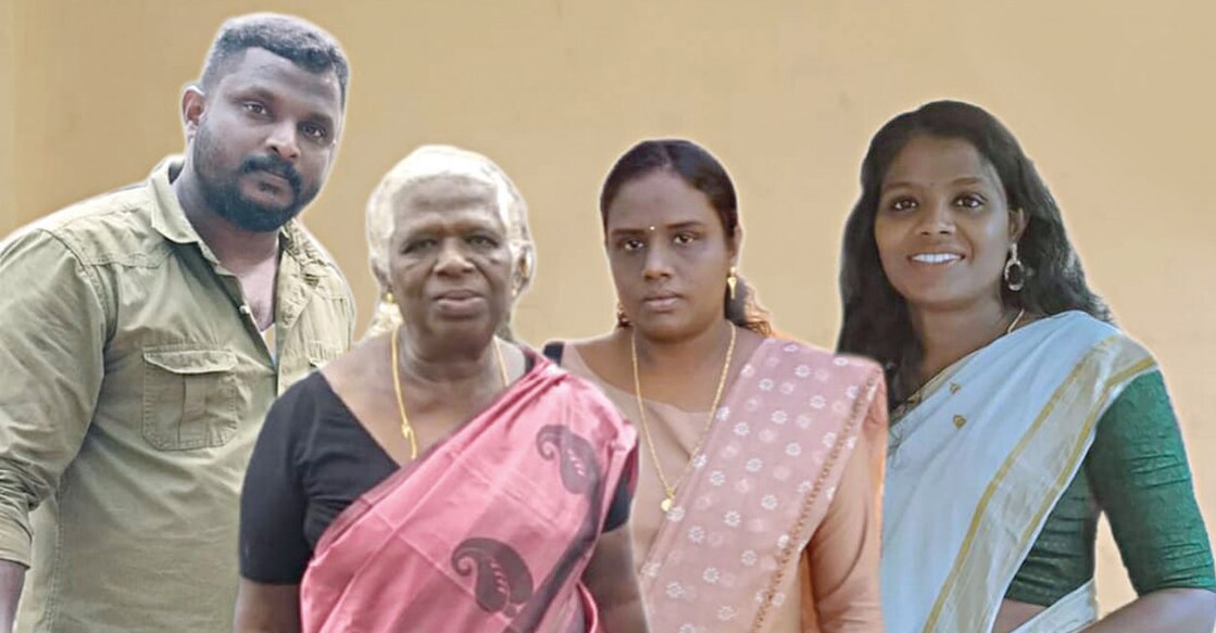government-job-family ദീപു, ദിവ്യ, ദീപ എന്നിവർ അമ്മ പെണ്ണമ്മയ്ക്കൊപ്പം. ചിത്രത്തിന് കടപ്പാട് : തൊഴിൽവീഥി.