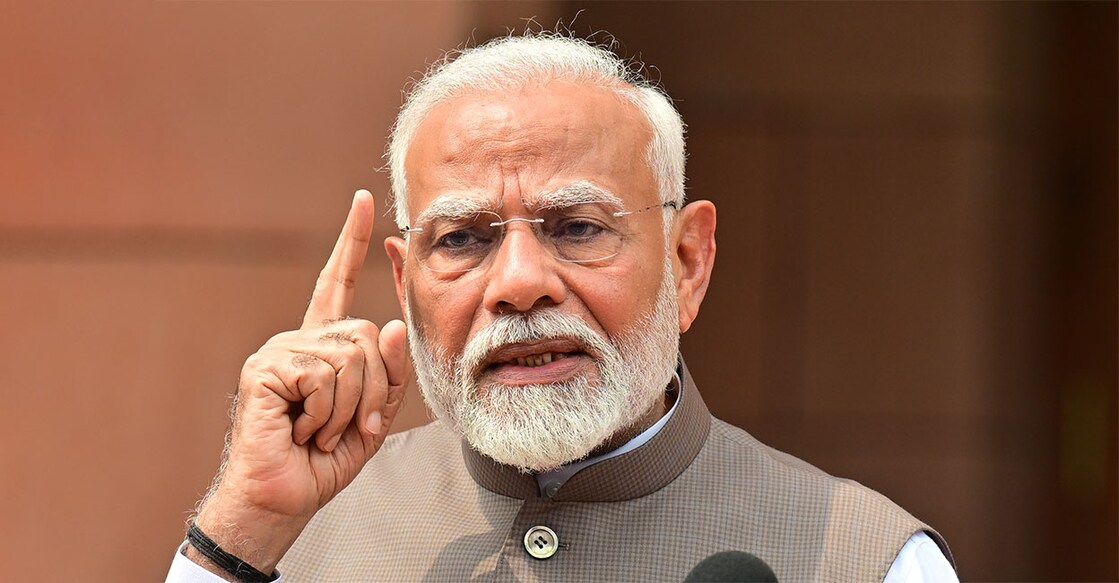 Narendra Modi. Photo Credit : Kamal Kishore / PTI Photo