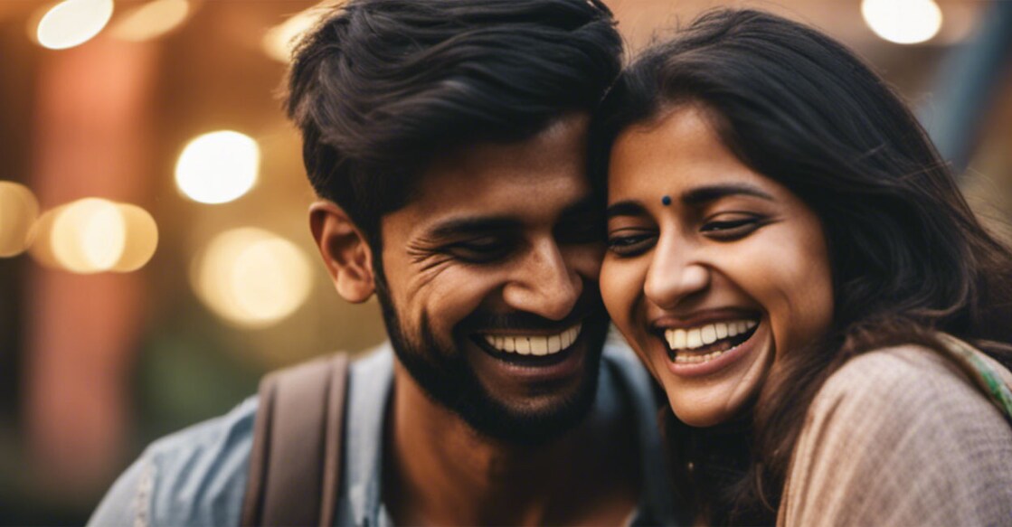 man-woman-indian-matured-happy-mood-ai-image