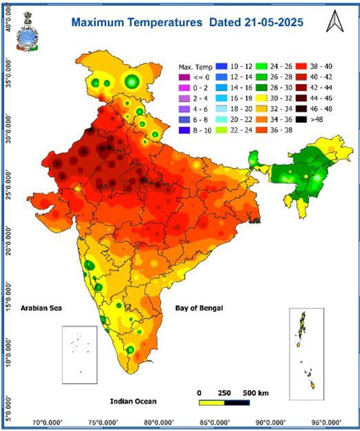 India Map Weather Color Code കാലവർഷത്തെ കാത്തിരുന്ന് കേരളം; രാജസ്ഥാനിൽ കൊടുംചൂട്, ഡൽഹിയി ...