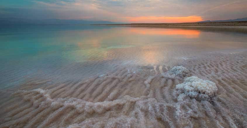 Salt Crystals in The Dead Sea Salt Crystals in The Dead Sea