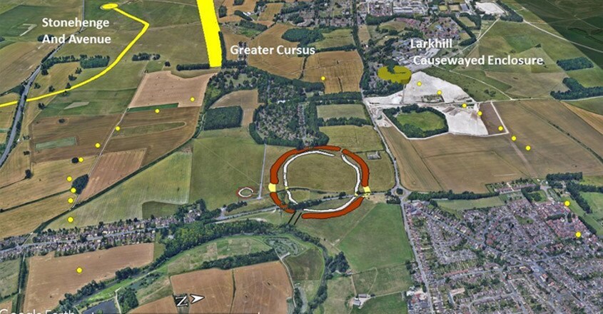Biggest prehistoric monument in UK discovered just a stone's throw away from Stonehenge Biggest prehistoric monument in UK discovered just a stone's throw away from Stonehenge