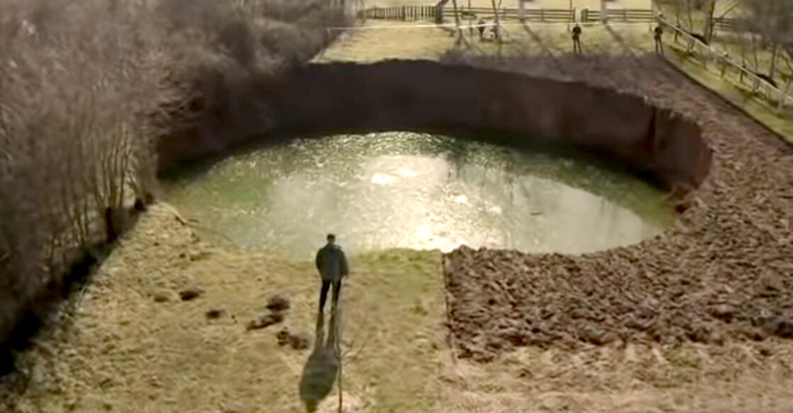 100 Giant Sinkholes Popped Up In Two Croatian Villages In Just One Month Grabimage from Youtube video shared by AP
