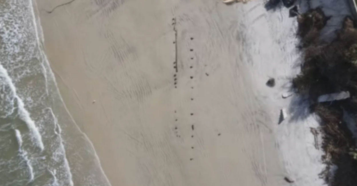 2 cyclones struck;  Hurricanes Reveal Mysterious Structure On Florida Beach, Sparking Theories
