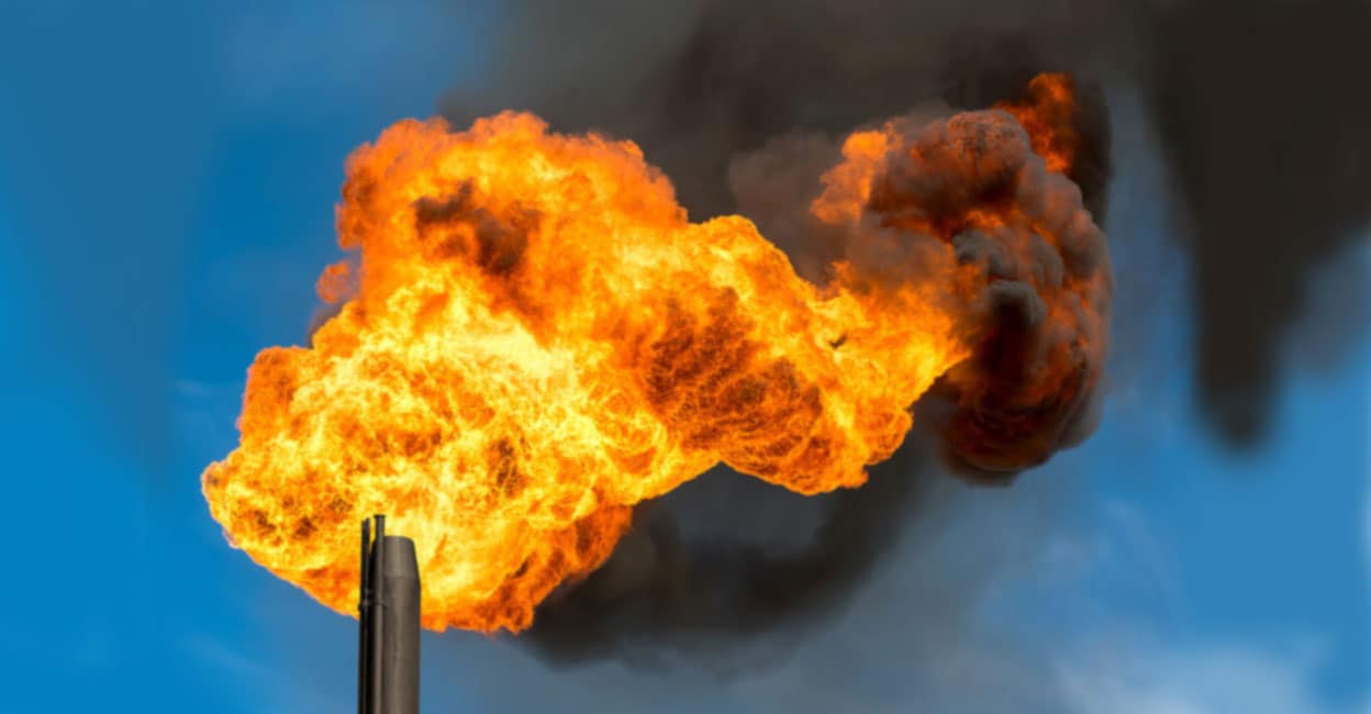 Russia burns gas into the atmosphere while cutting supplies to EU