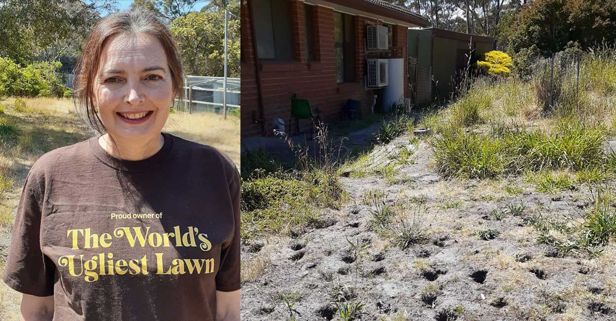 Kathleen Murray from Tasmania, Australia wins the international award for the world’s ugliest garden