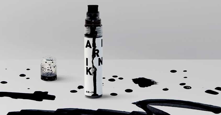 world's first ink made out of air pollution world's first ink made out of air pollution