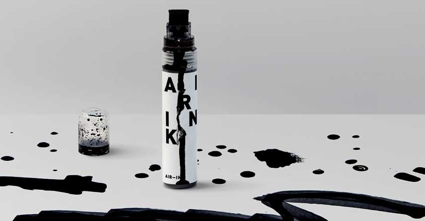 world's first ink made out of air pollution world's first ink made out of air pollution
