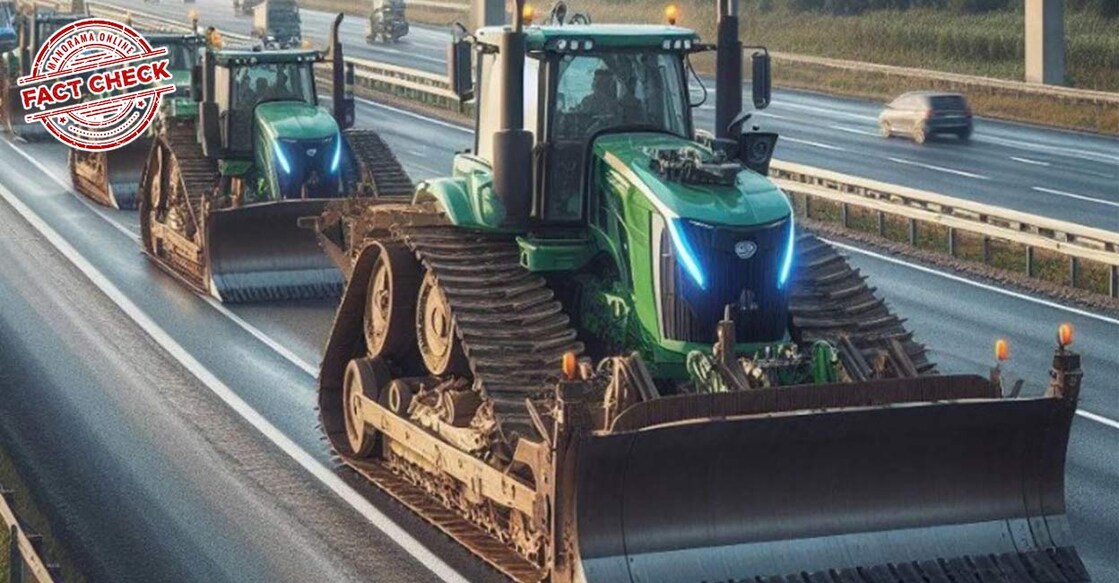 Farmerprotestbuldoser Farmerprotestbuldoser