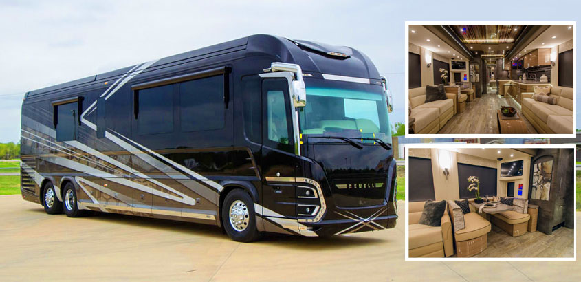 Newell Rv Rear Image ഇതൊരു ബസ്മാത്രമല്ല, 7 സ്റ്റാർ സൗകര്യങ്ങളുള്ള ഒരു വീടും, വില 14 കോടി ...