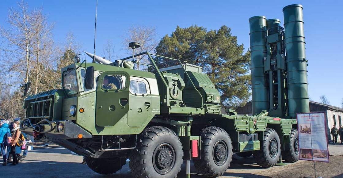 630794729 S-400 Triumf air defense system battalion was deployed on the Russian northwestern naval base in Severodvinsk. Missile installation, Image Source: Kuleshov Oleg | Shutterstock