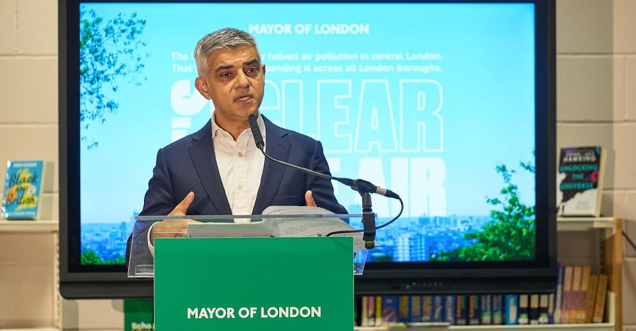 London Mayor Sadiq Khan has declared that the very low emissions zone will be extended to the whole city News Europe