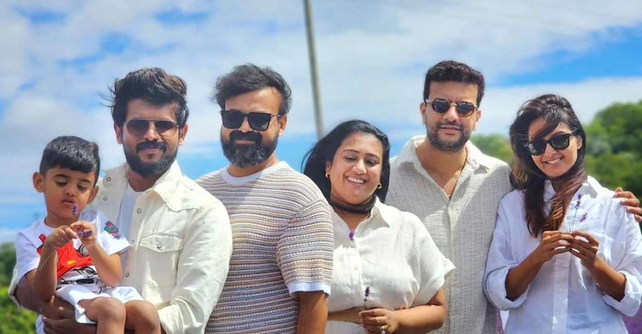 Malayalam Film Stars Manju Warrier, Kunchacko Boban, and Ramesh Pisharati Explore Lavender Farm in Kent, UK