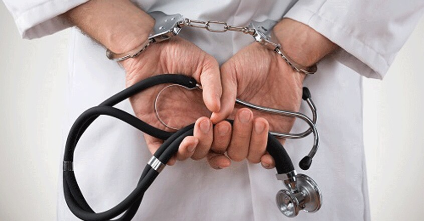 Doctor Hands In Handcuffs Doctor Hands In Handcuffs