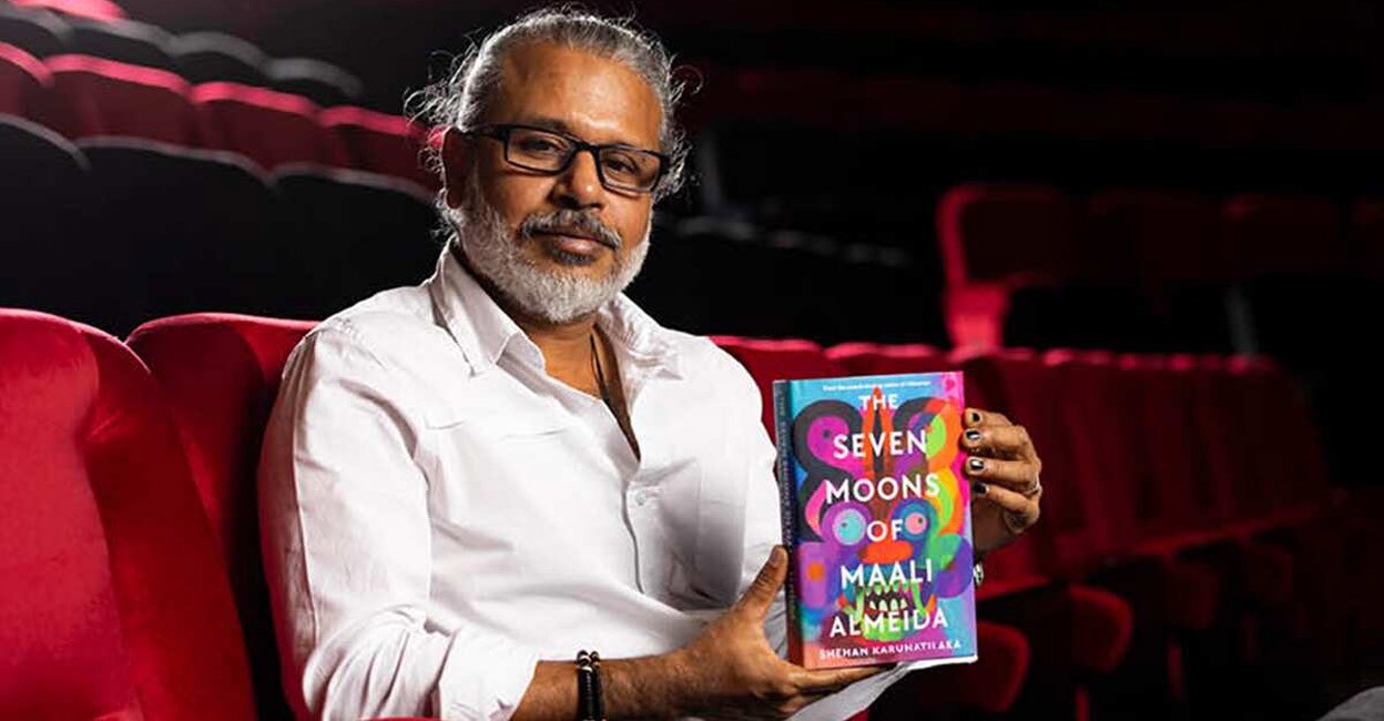 Booker Prize winner Shahan Karunathilaka at today’s book fair