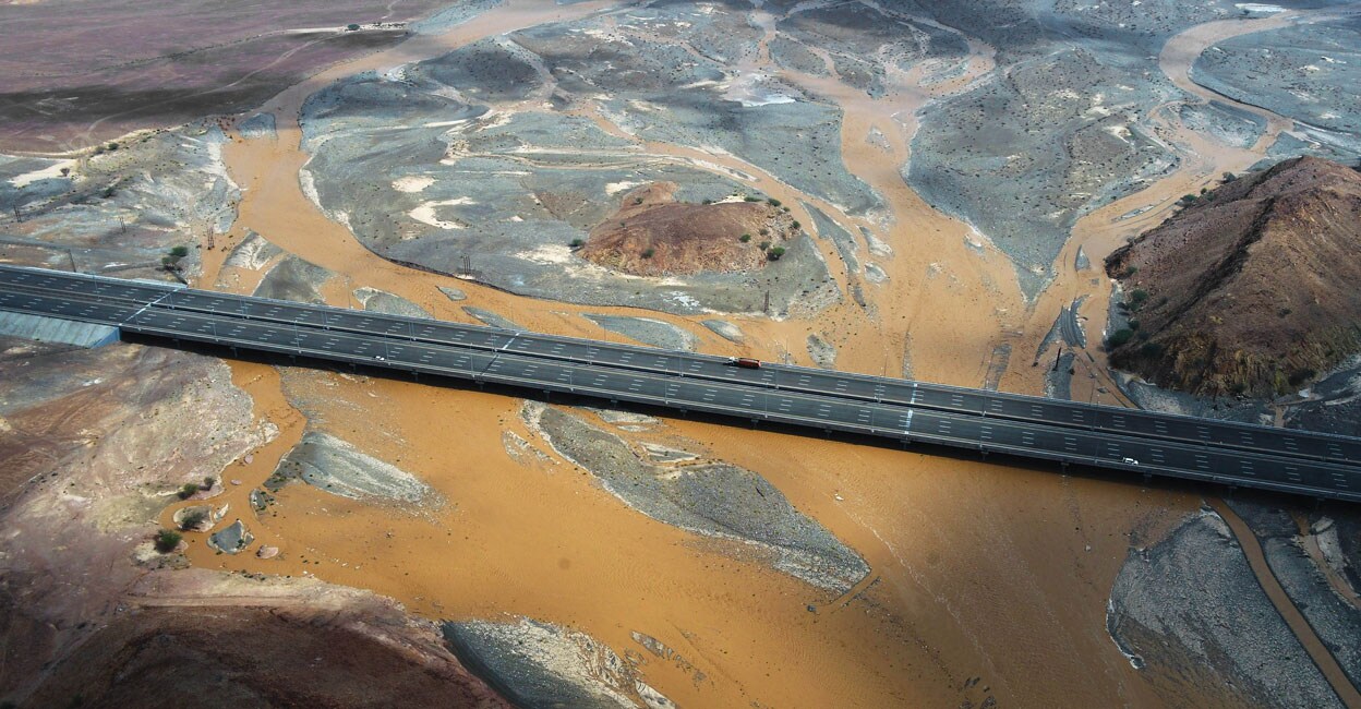 Heavy rains in Oman;  Many people were saved