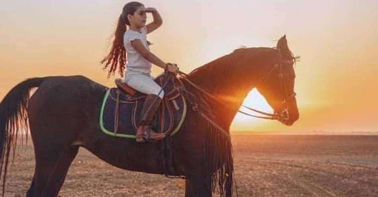 Sheikh mohammed bin rashid al maktoum supports youngest horse rider