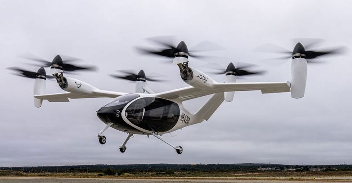 soar-over-dubai-and-reach-palm-jumeirah-in-just-10-minutes-by-flying-taxi നവീനവും കാര്യക്ഷമവുമായ സഞ്ചാരസൗകര്യമാണ് പറക്കും ടാക്സികള് നല്കുക. Image Credit:Joby Aviation
