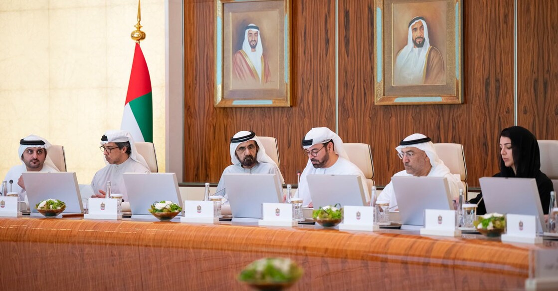 new-federal-traffic-law-uae-cabinet-approved യുഎഇ വൈസ് പ്രസിഡന്റും പ്രധാനമന്ത്രിയും ദുബായ് ഭരണാധികാരിയുമായ ഷെയ്ഖ് മുഹമ്മദ് ബിൻ റാഷിദ് അൽ മക്തൂം മന്ത്രിസഭാ യോഗത്തിൽ അധ്യക്ഷത വഹിക്കുന്നു.