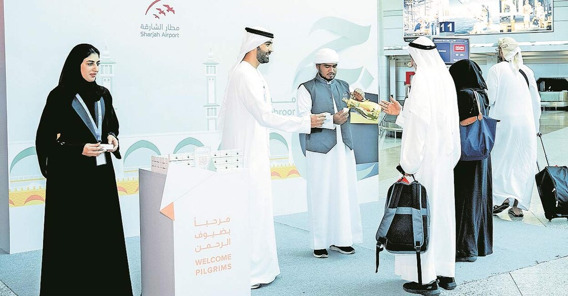 first-hajj-group-receives-warm-welcome-at-sharjah-international-airport