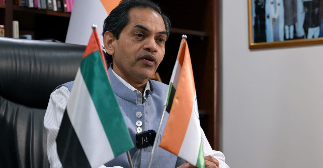 india-uae-relations-harness-complementarities-in-their-strengths-indian-envoy യുഎഇയിലെ ഇന്ത്യൻ സ്ഥാനപതി സഞ്ജയ് സുധീർ. ചിത്രത്തിന് കടപ്പാട്: വാം.