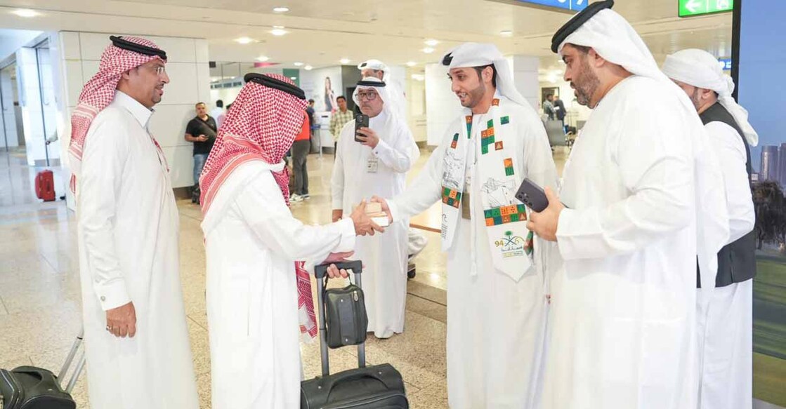 94th-saudi-national-day-celebration-at-dubai-airport ദുബായ് രാജ്യാന്തര വിമാനത്താവളത്തിലെ സൗദി ദേശീയ ദിനാഘോഷത്തിൽ നിന്ന്. Image Credit: GDRFA