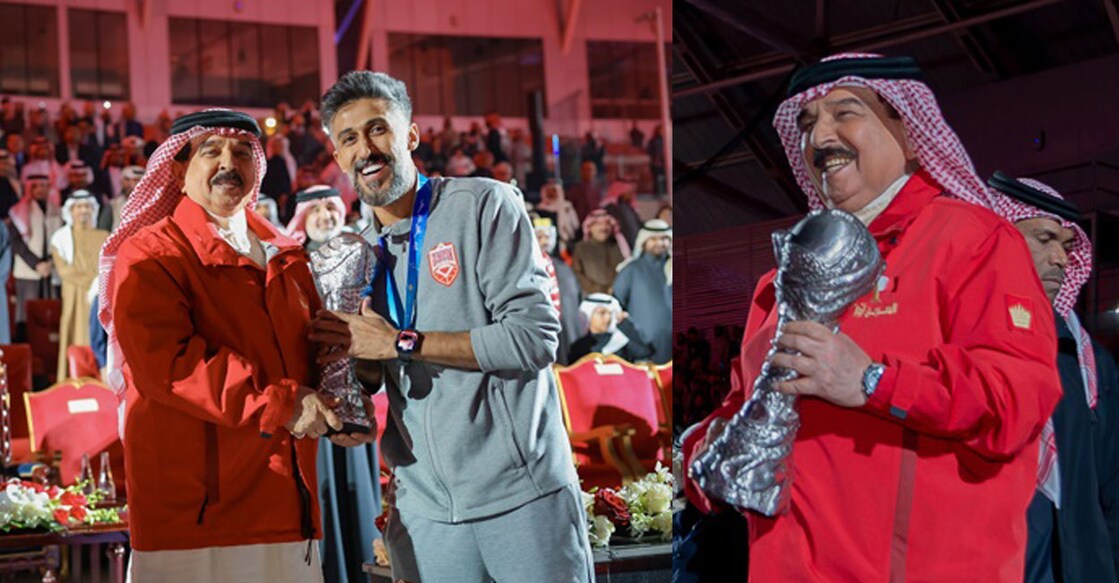bahrain-accorded-a-royal-welcome-to-its-football-players Image Credit: BNA