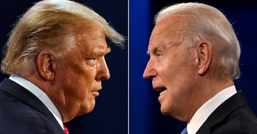 US President Donald Trump and Democratic Presidential candidate and former US Vice President Joe Biden US President Donald Trump and Democratic Presidential candidate and former US Vice President Joe Biden