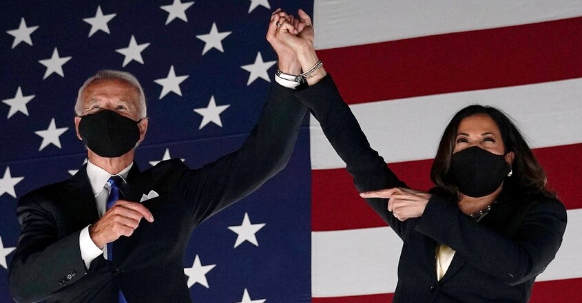 Joe Biden and Democratic vice presidential nominee Kamala Harris Joe Biden and Democratic vice presidential nominee Kamala Harris