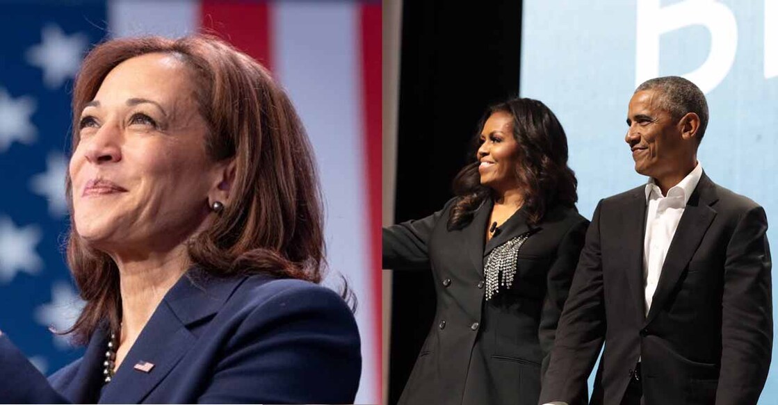 barack-obama-and-michelle-obama-endorse-kamala-harris 1. കമലാ ഹാരിസ്. Image Credit: X/KamalaHarris, 2. ബരാക് ഒബാമ, മിഷേൽ ഒബാമ. Image Credit: X/MichelleObama